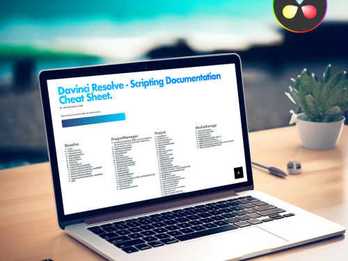 DaVinci Resolve Cheat Sheet - Documentation